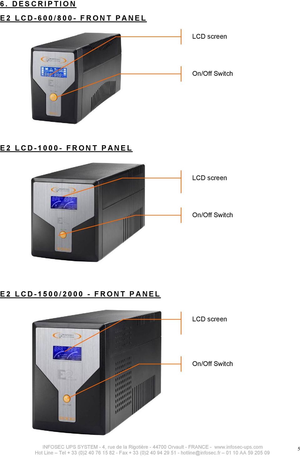 SYSTEM - 4, rue de la Rigotire - 44700 Orvault - FRANCE - wwwinfosec-upscom Hot Line