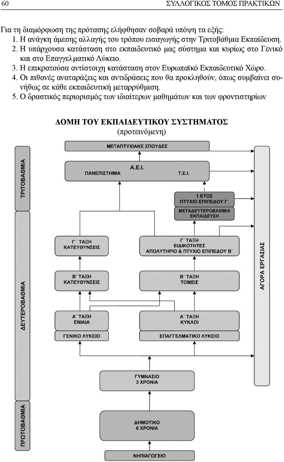 Η υπάρχουσα κατάσταση στο εκπαιδευτικό μας σύστημα και κυρίως στο Γενικό και στο Επαγγελματικό Λύκειο. 3.