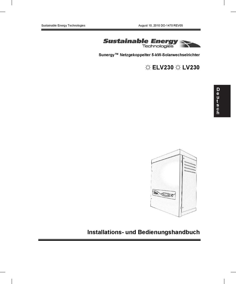 5-kW-Solarwechselrichter ELV208 LV208