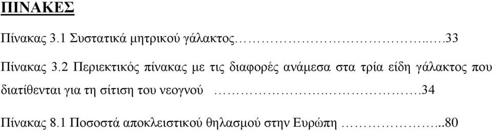 2 Περιεκτικός πίνακας με τις διαφορές ανάμεσα στα τρία είδη