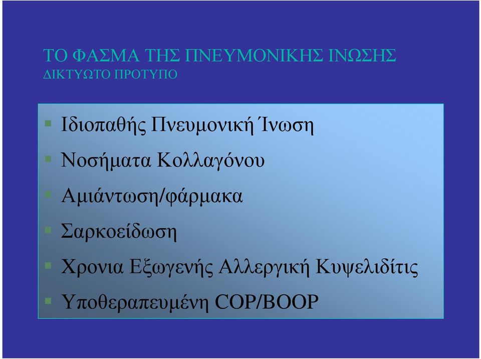 Κολλαγόνου Αμιάντωση/φάρμακα Σαρκοείδωση