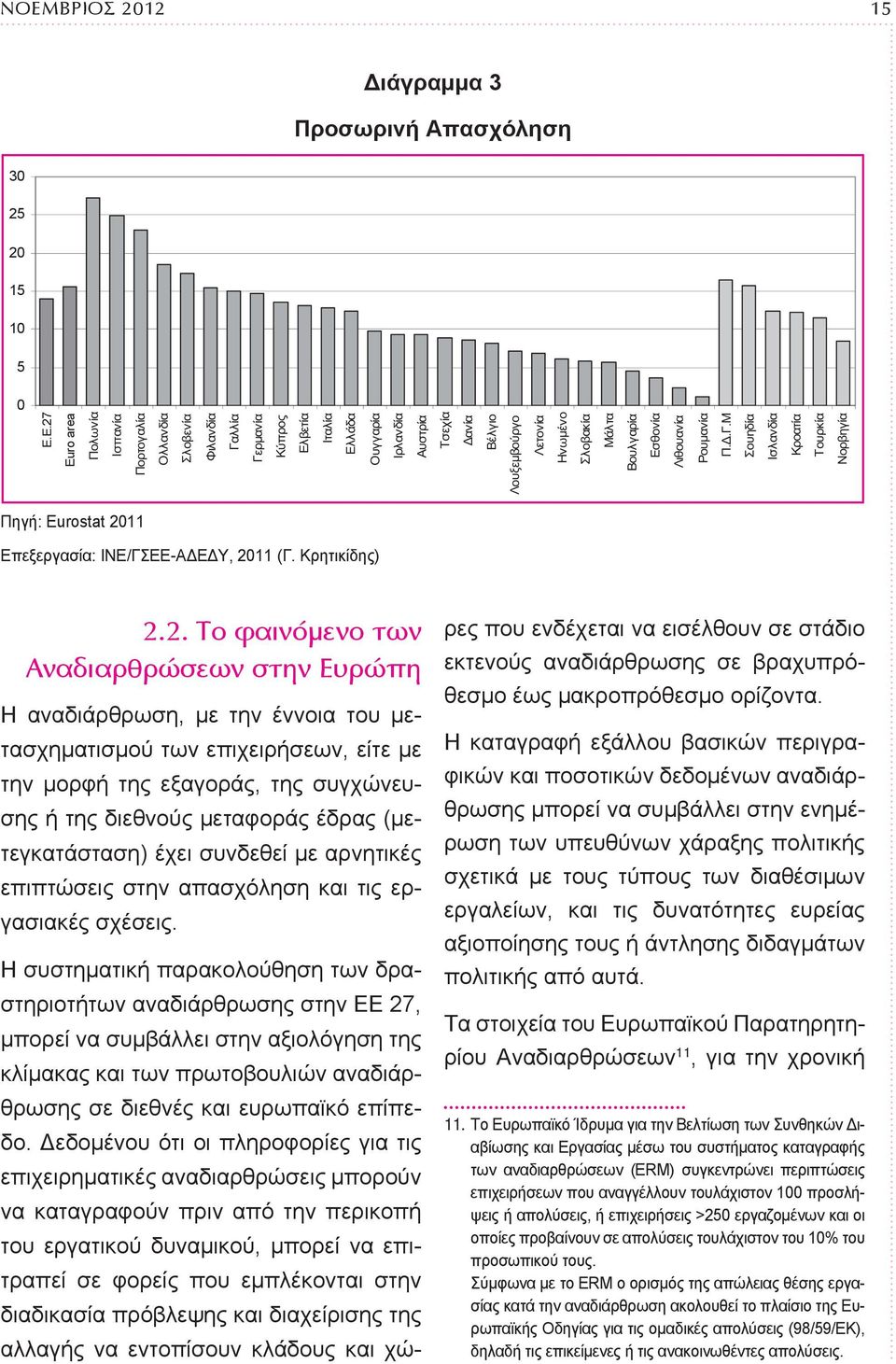 αναδιάρθρωση, με την έννοια του μετασχηματισμού των επιχειρήσεων, είτε με την μορφή της εξαγοράς, της συγχώνευσης ή της διεθνούς μεταφοράς έδρας (μετεγκατάσταση) έχει συνδεθεί με αρνητικές επιπτώσεις