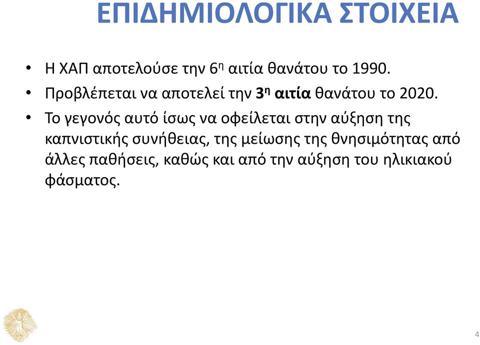 Το γεγονός αυτό ίσως να οφείλεται στην αύξηση της καπνιστικής συνήθειας,