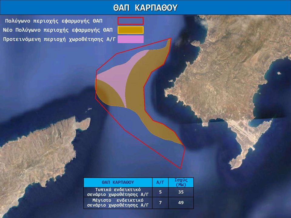 ΘΑΠ ΚΑΡΠΑΘΟΥ Τυπικό ενδεικτικό σενάριο χωροθέτησης Α/Γ