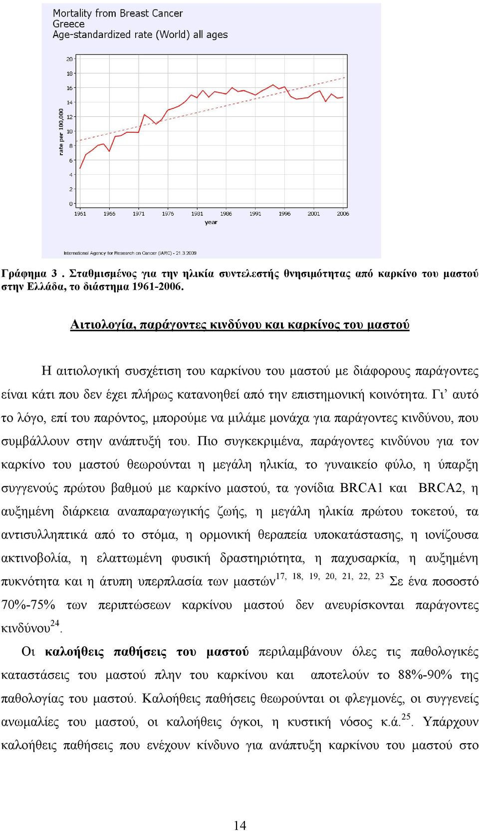 κοινότητα. Γι αυτό το λόγο, επί του παρόντος, µπορούµε να µιλάµε µονάχα για παράγοντες κινδύνου, που συµβάλλουν στην ανάπτυξή του.