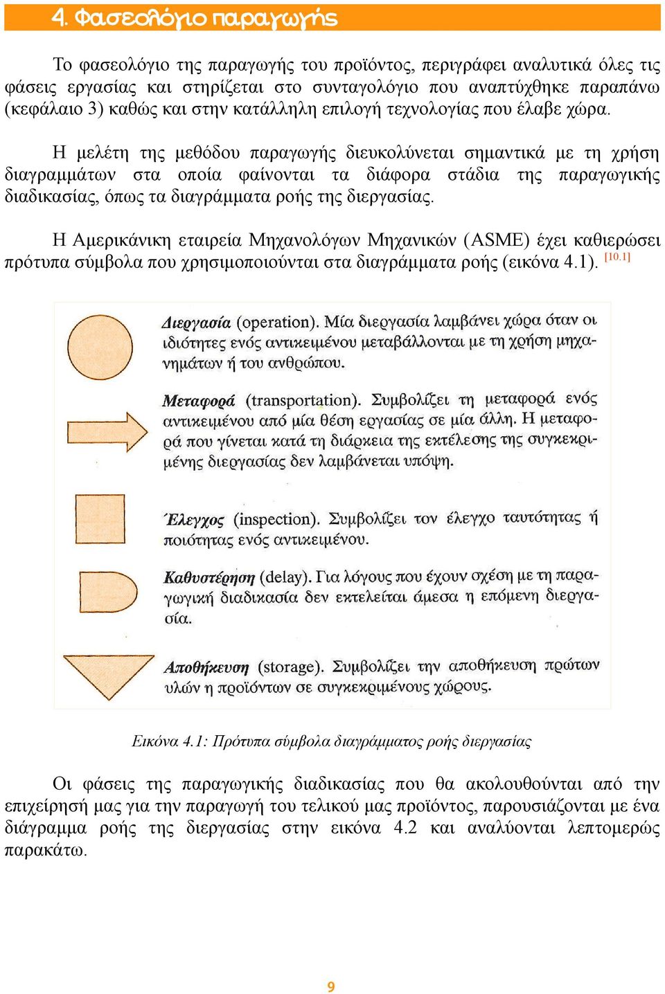 Η μελέτη της μεθόδου παραγωγής διευκολύνεται σημαντικά με τη χρήση διαγραμμάτων στα οποία φαίνονται τα διάφορα στάδια της παραγωγικής διαδικασίας, όπως τα διαγράμματα ροής της διεργασίας.