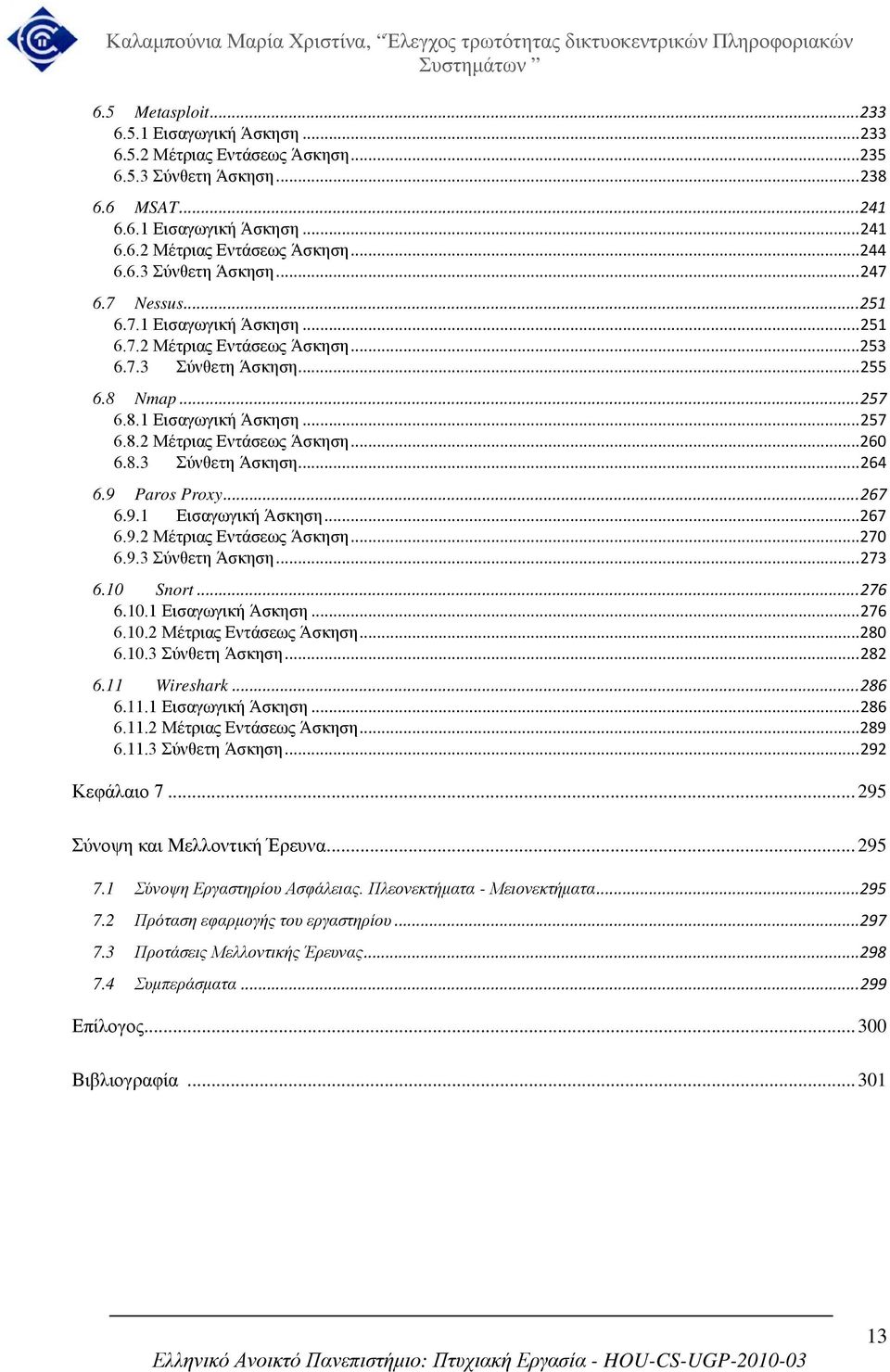 8.3 Σύνθετη Άσκηση... 264 6.9 Paros Proxy... 267 6.9.1 Εισαγωγική Άσκηση... 267 6.9.2 Μέτριας Εντάσεως Άσκηση... 270 6.9.3 Σύνθετη Άσκηση... 273 6.10 Snort... 276 6.10.1 Εισαγωγική Άσκηση... 276 6.10.2 Μέτριας Εντάσεως Άσκηση... 280 6.
