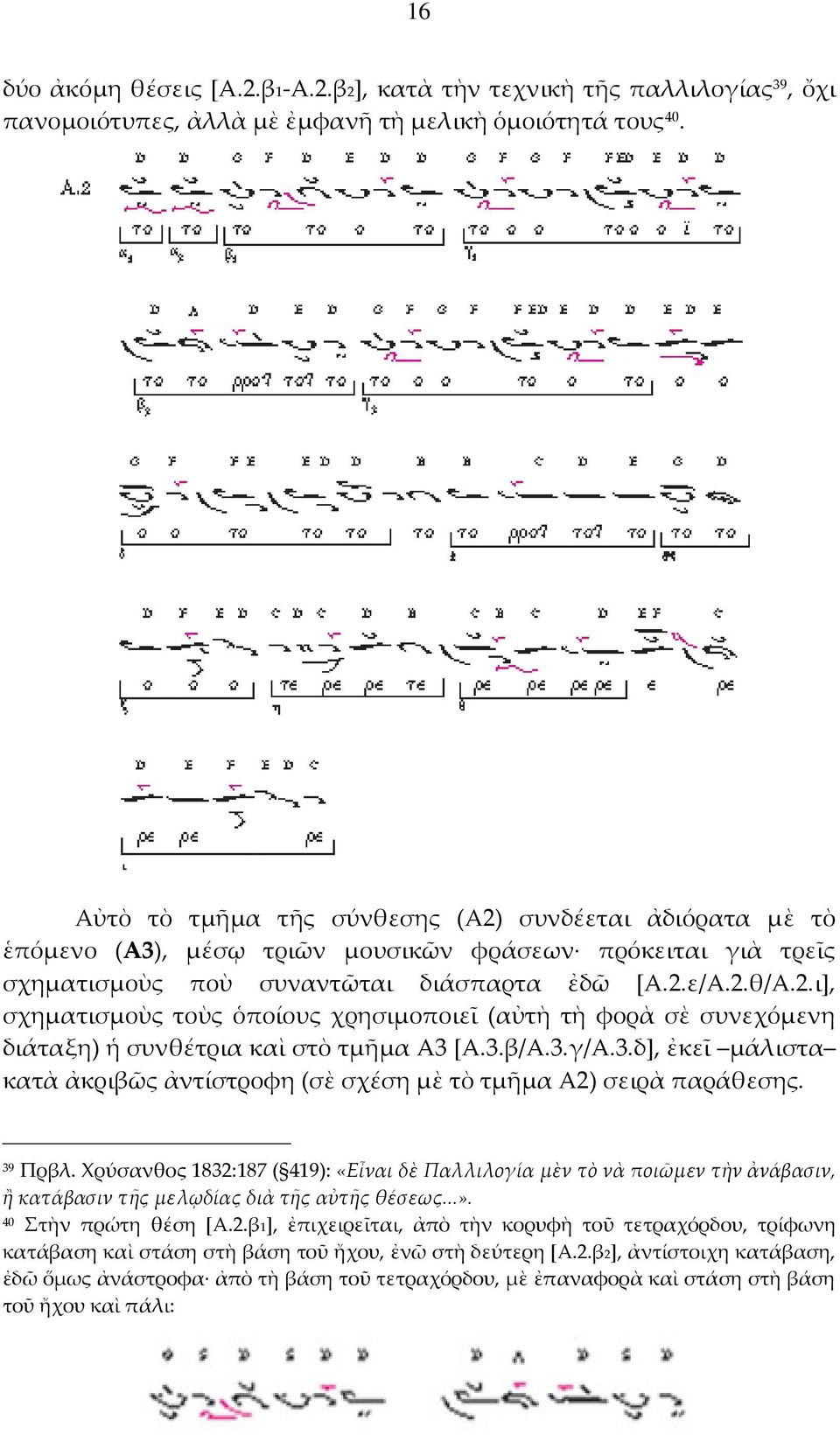 3.β/Α.3.γ/Α.3.δ], ἐκεῖ μάλιστα κατὰ ἀκριβῶς ἀντίστροφη (σὲ σχέση μὲ τὸ τμῆμα Α2) σειρὰ παράθεσης. 39 Πρβλ.