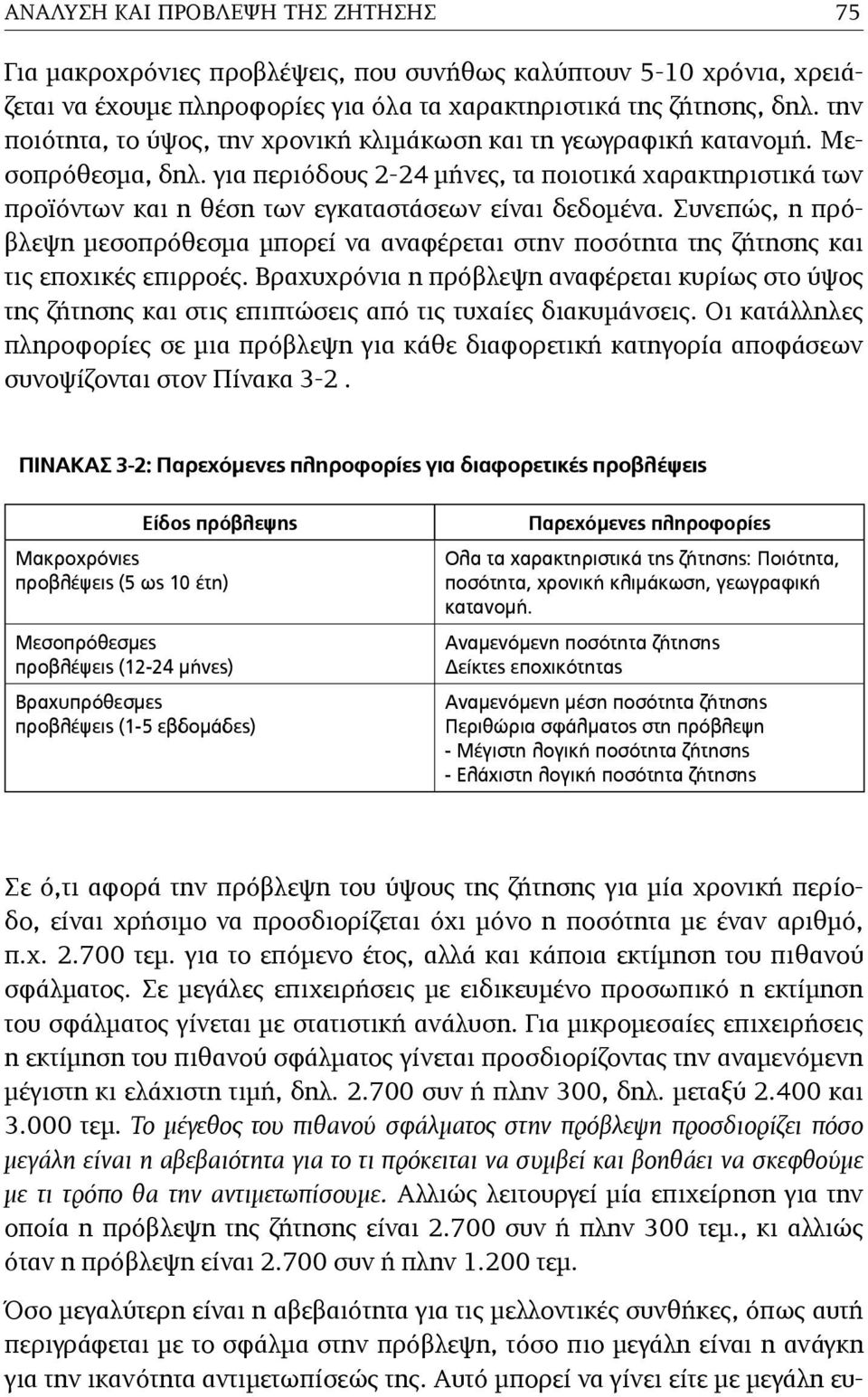 για περιόδους 2-24 µήνες, τα ποιοτικά χαρακτηριστικά των προϊόντων και η θέση των εγκαταστάσεων είναι δεδοµένα.