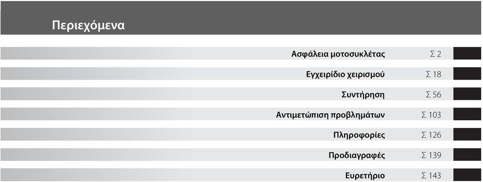 Αντιμετώπιση προβλημάτων Σ 103