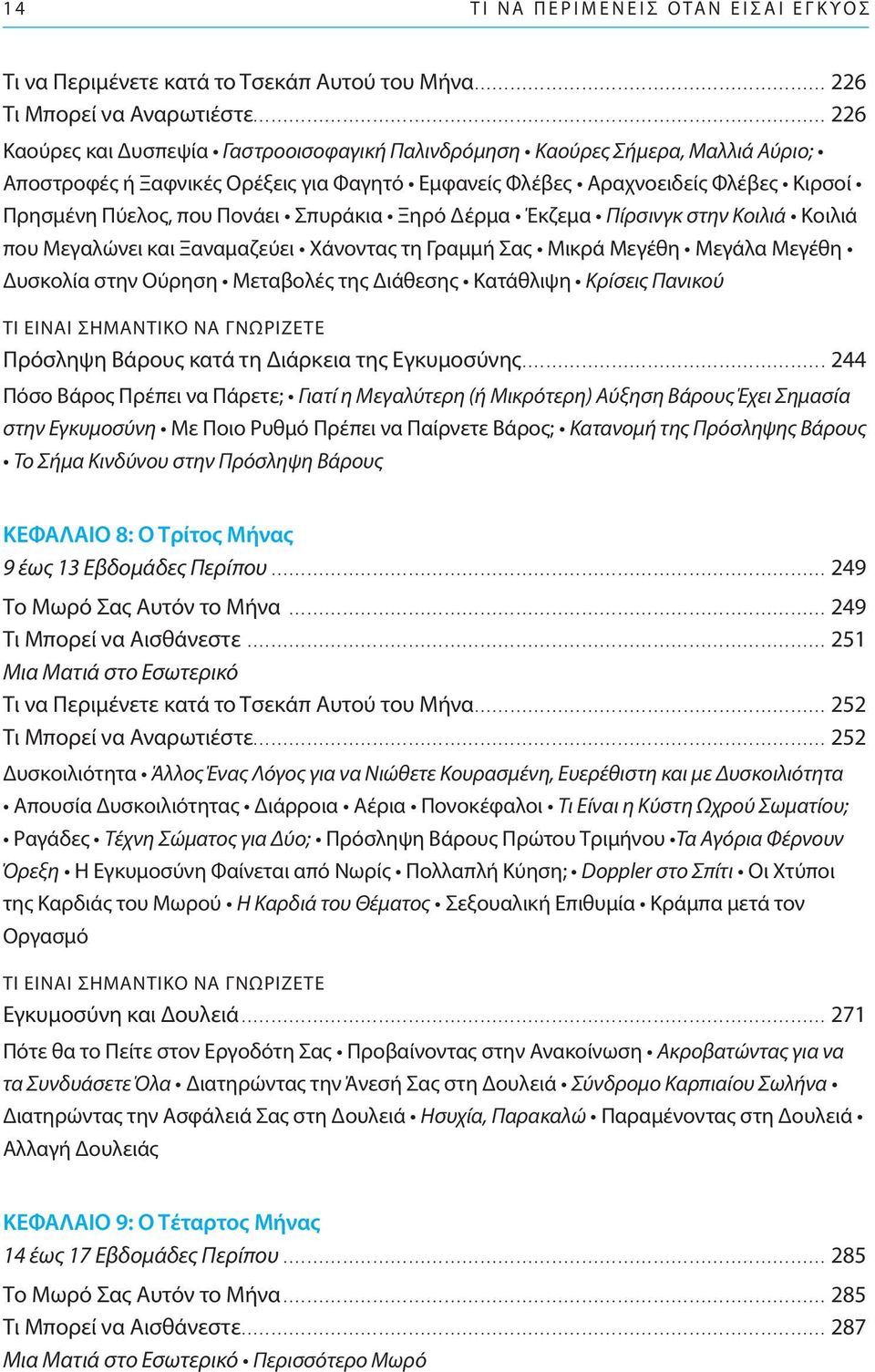 Σπυράκια Ξηρό Δέρμα Έκζεμα Πίρσινγκ στην Κοιλιά Κοιλιά που Μεγαλώνει και Ξαναμαζεύει Χάνοντας τη Γραμμή Σας Μικρά Μεγέθη Μεγάλα Μεγέθη Δυσκολία στην Ούρηση Μεταβολές της Διάθεσης Κατάθλιψη Κρίσεις