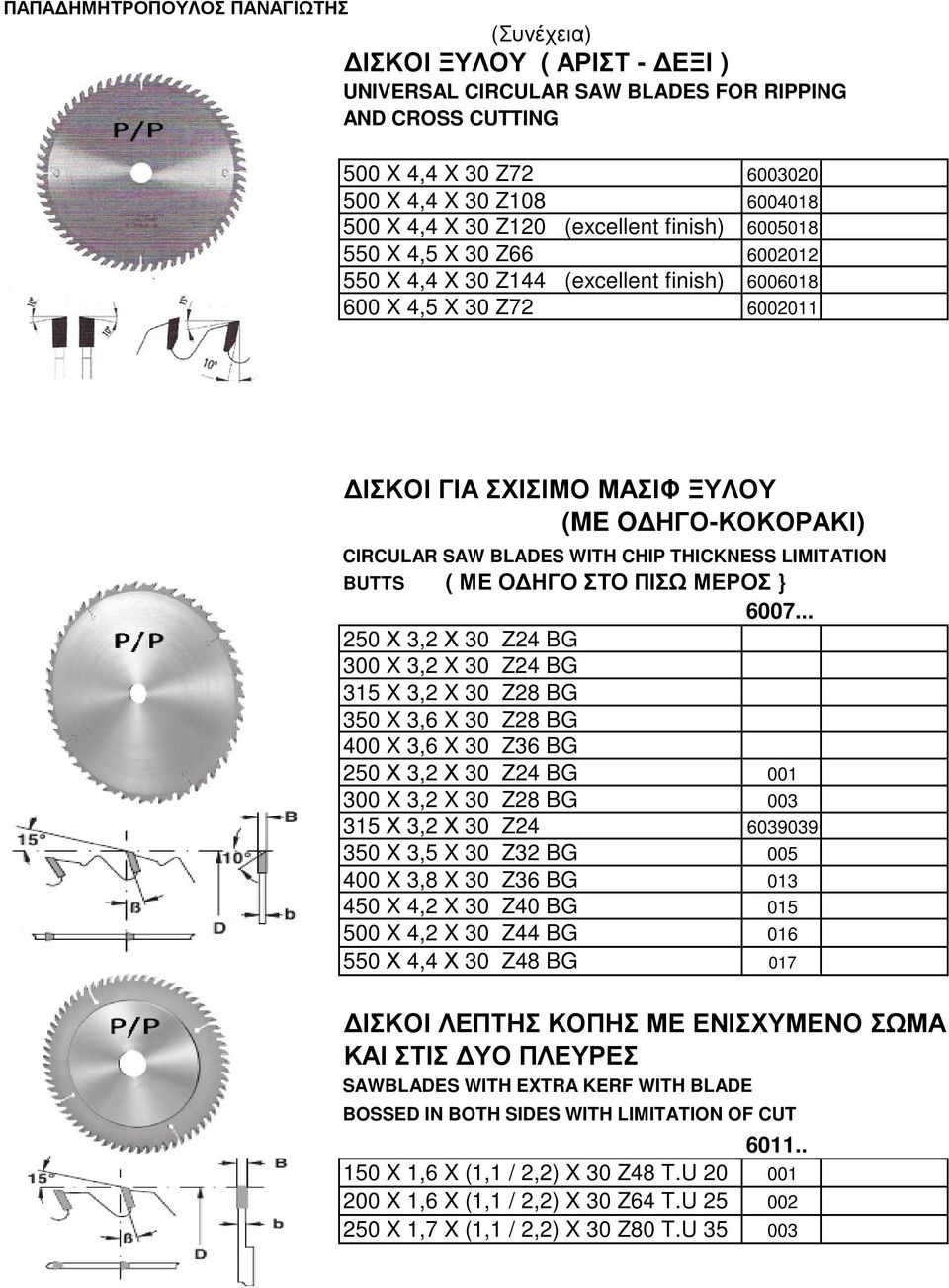 LIMITATION BUTTS ( ΜΕ Ο ΗΓΟ ΣΤΟ ΠΙΣΩ ΜΕΡΟΣ } 6007.