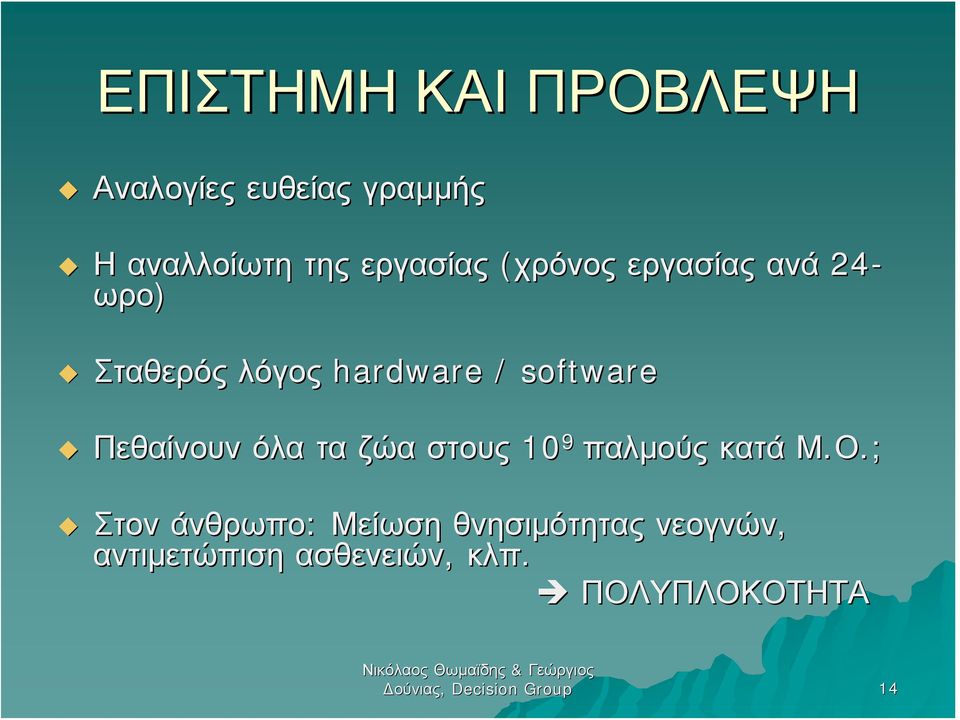 όλα τα ζώα στους 10 9 παλμούς κατά Μ.Ο.;.