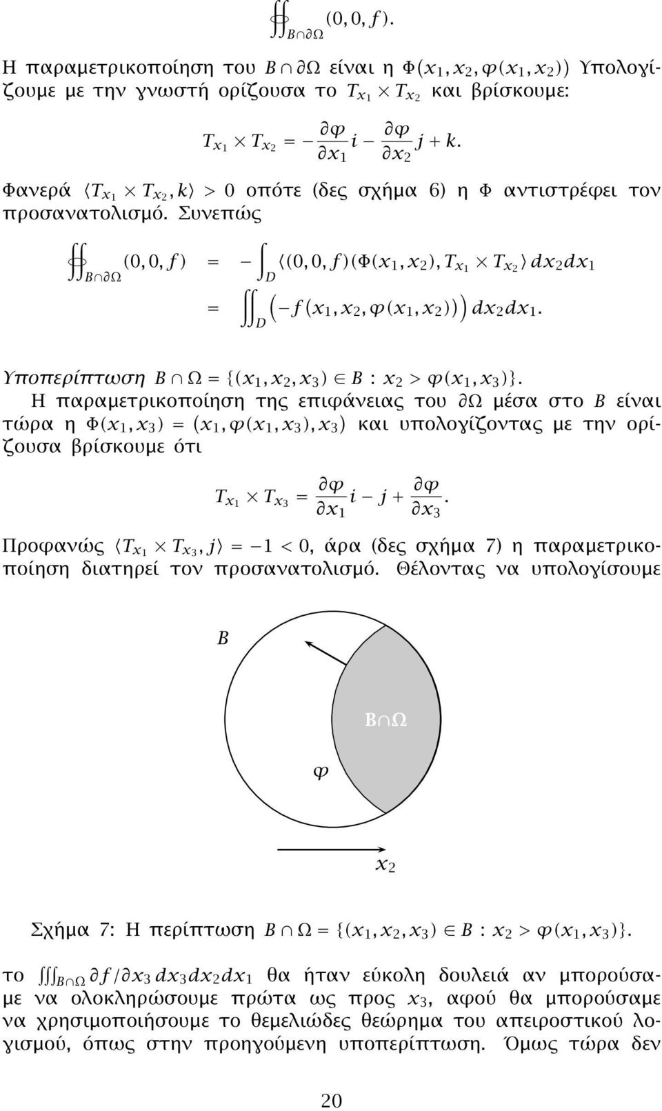 Υποπερίπτωση B Ω {x 1, x 2, x 3 B : x 2 > φx 1, x 3 }.