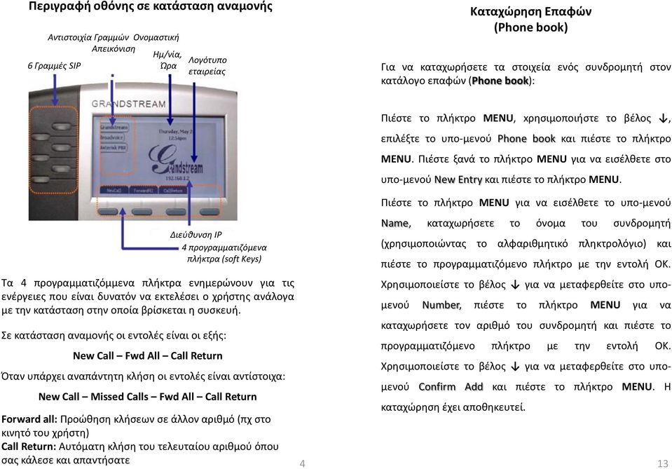 Πζςτε ξανά το πλκτρο MENU γα να εςζλκετε ςτο υπο-μενοφ New Entry κα πζςτε το πλκτρο MENU.