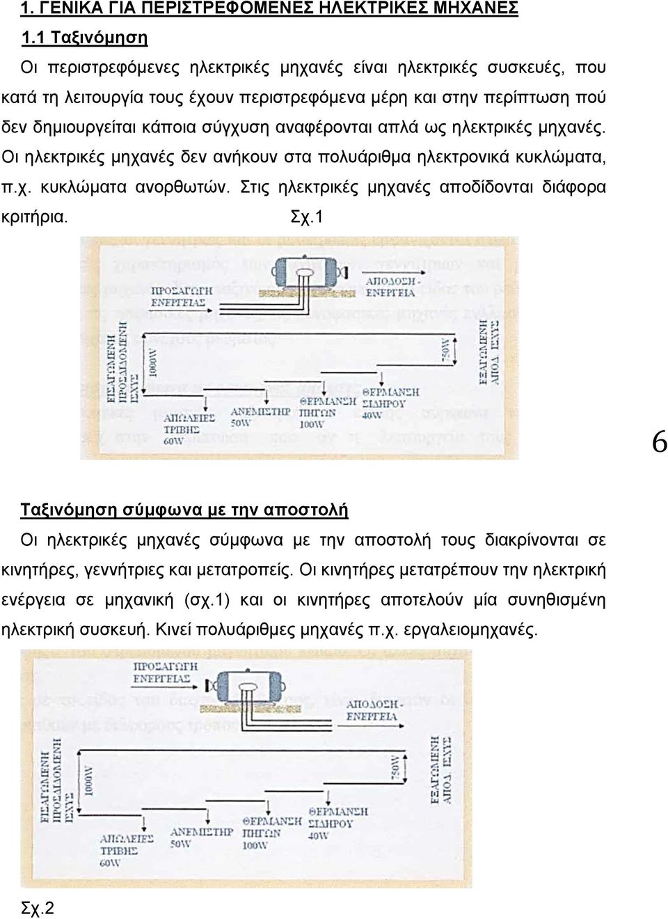 αναφέρονται απλά ως ηλεκτρικές μηχανές. Οι ηλεκτρικές μηχανές δεν ανήκουν στα πολυάριθμα ηλεκτρονικά κυκλώματα, π.χ. κυκλώματα ανορθωτών.