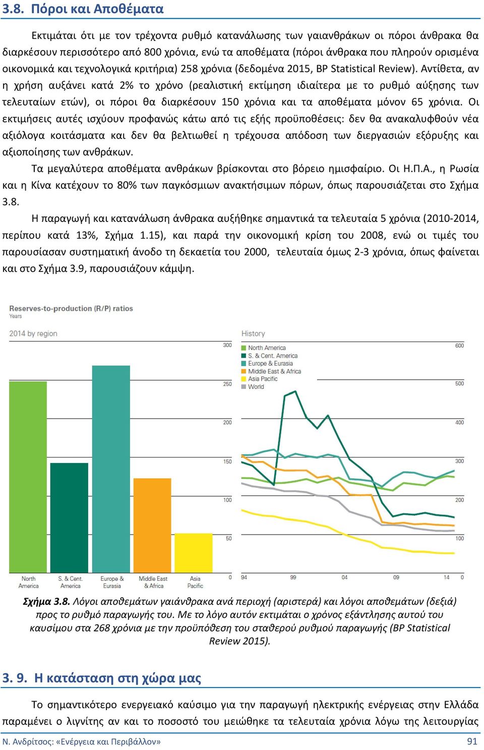 Αντίθετα, αν η χρήση αυξάνει κατά 2% το χρόνο (ρεαλιστική εκτίμηση ιδιαίτερα με το ρυθμό αύξησης των τελευταίων ετών), οι πόροι θα διαρκέσουν 150 χρόνια και τα αποθέματα μόνον 65 χρόνια.