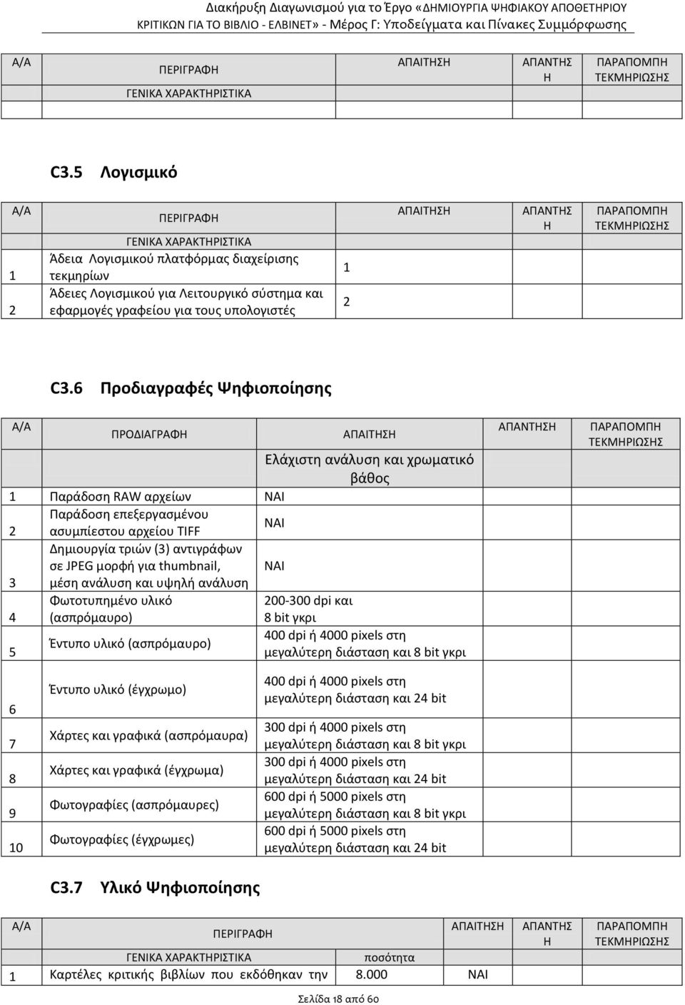 ΑΠΑΙΤΗΣΗ ΑΠΑΝΤΗΣ Η ΠΑΡΑΠΟΜΠΗ ΤΕΚΜΗΡΙΩΣΗΣ C3.