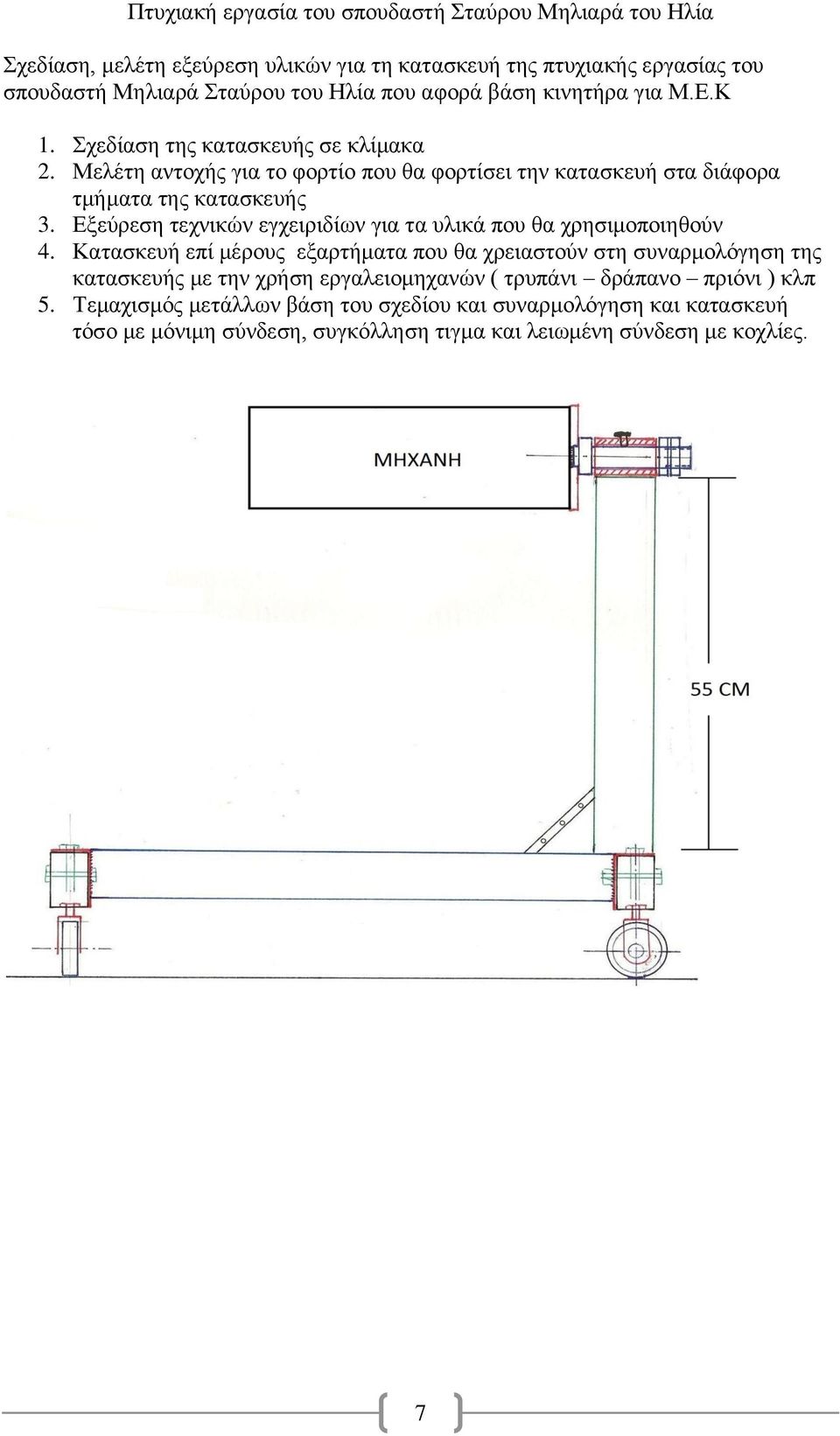 Εξεύρεση τεχνικών εγχειριδίων για τα υλικά που θα χρησιμοποιηθούν 4.