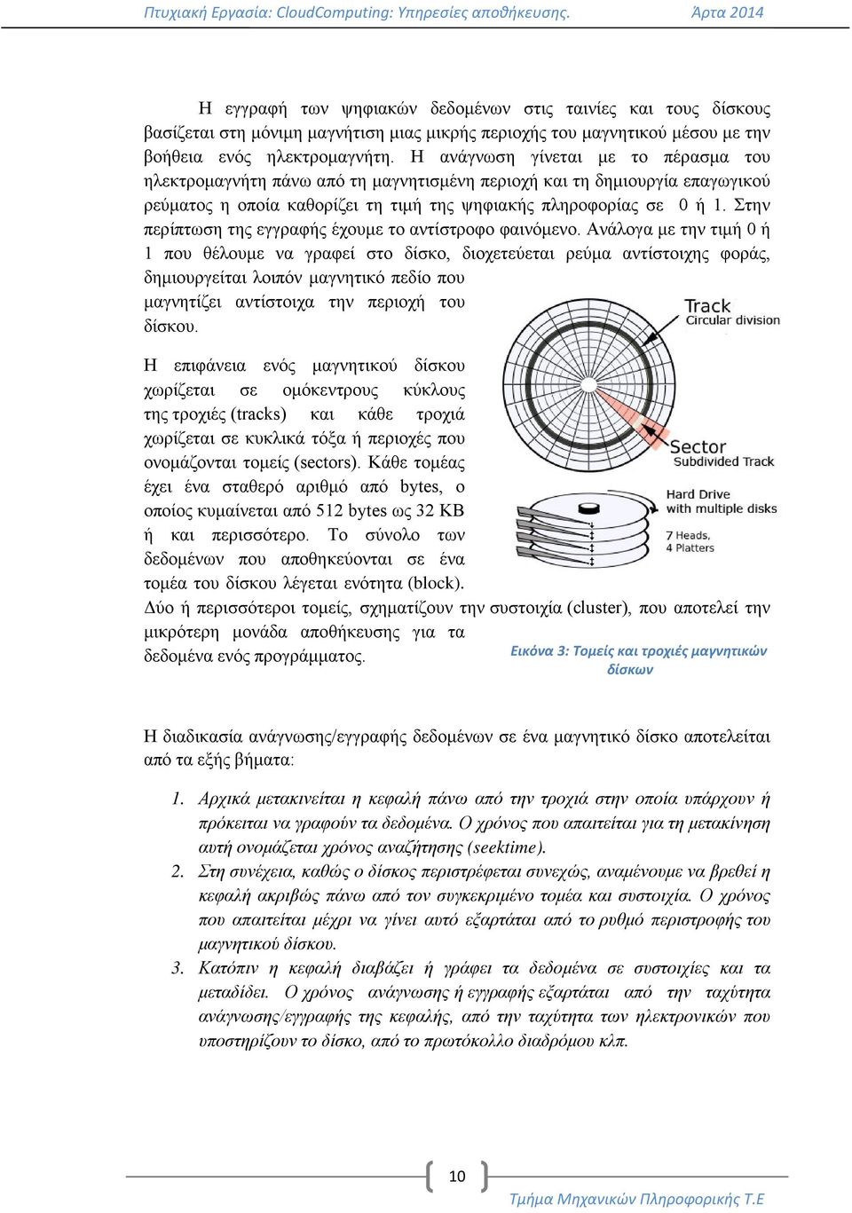 Στην περίπτωση της εγγραφής έχουμε το αντίστροφο φαινόμενο.