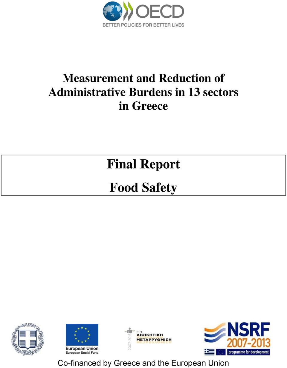 in Greece Final Report Food Safety