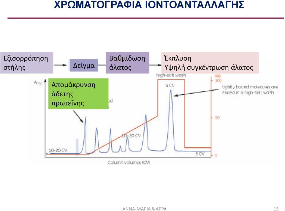 άλατος Έκπλυση Υψηλή συγκέντρωση