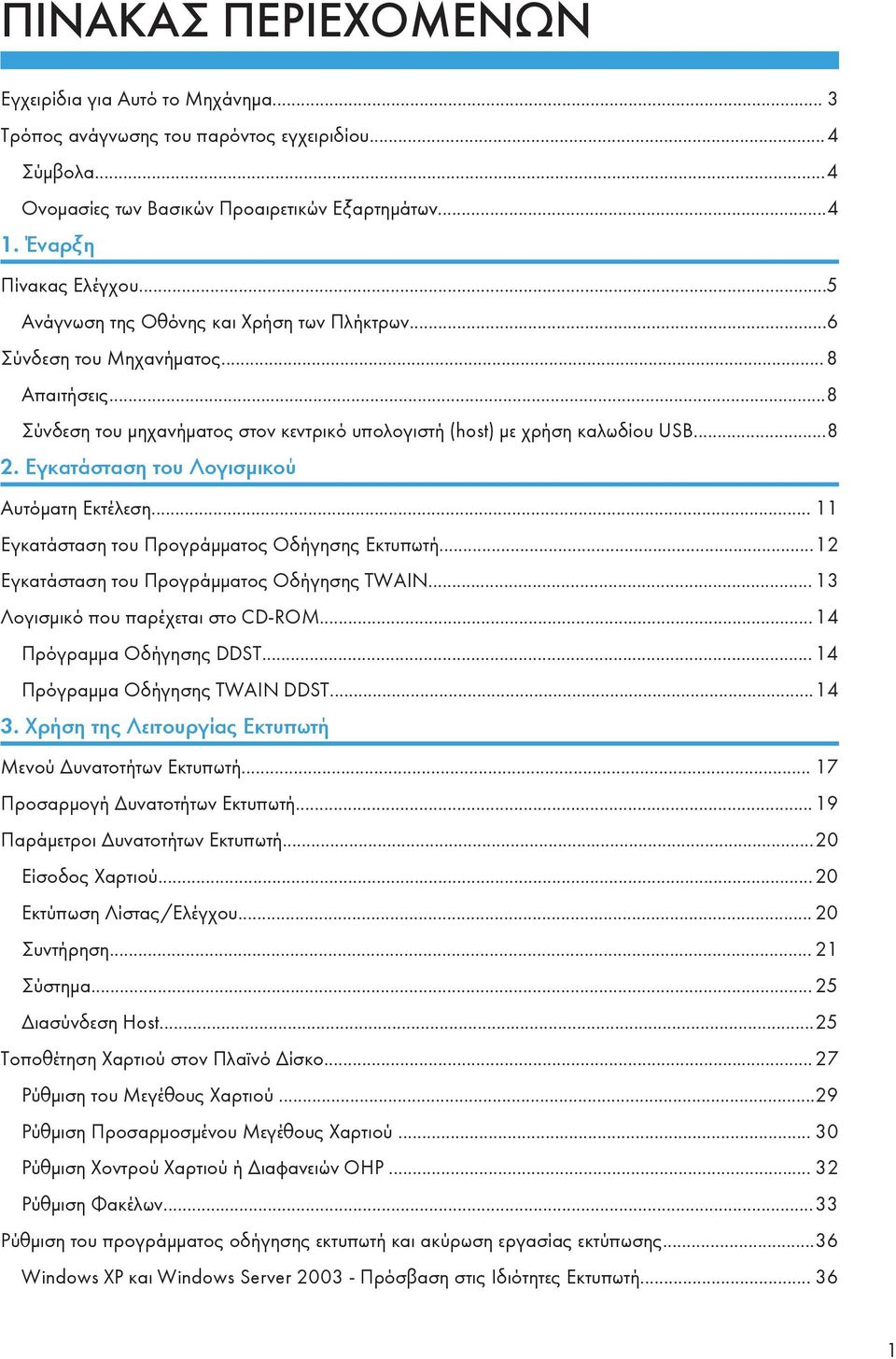 Εγκατάσταση του Λογισμικού Αυτόματη Εκτέλεση... 11 Εγκατάσταση του Προγράμματος Οδήγησης Εκτυπωτή...12 Εγκατάσταση του Προγράμματος Οδήγησης TWAIN... 13 Λογισμικό που παρέχεται στο CD-ROM.