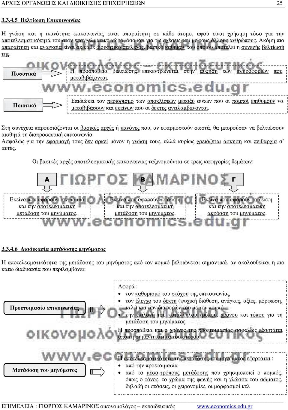 του µε τους άλλους ανθρώπους. Ακόµη πιο απαραίτητη και αναγκαία είναι σε κάθε διοικητικό στέλεχος, βασικό καθήκον του οποίου αποτελεί η συνεχής βελτίωσή της.