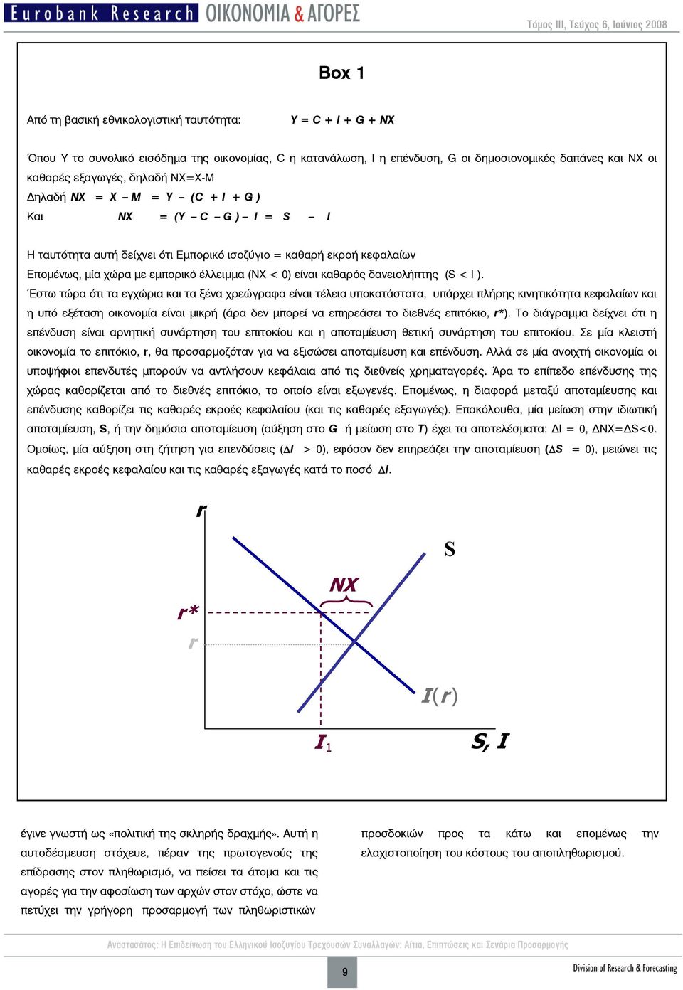 καθαρός δανειολήπτης (S < I ).