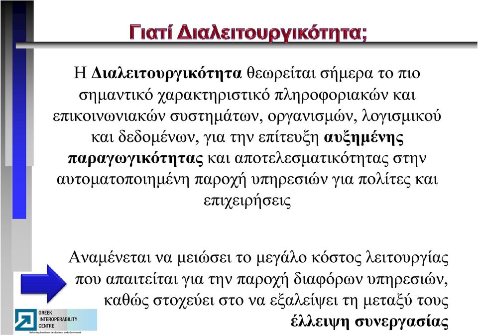 αυτοματοποιημένη παροχή υπηρεσιών για πολίτες και επιχειρήσεις Αναμένεται αι να μειώσει το μεγάλο κόστος