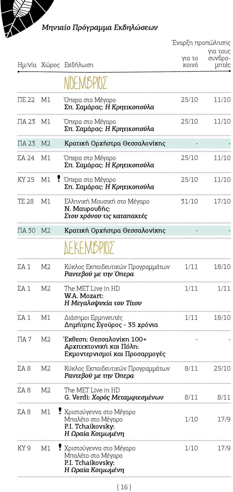 Σαμάρας: Η Κρητικοπούλα 25/10 11/10 ΤΕ 28 Μ1 Ελληνική Μουσική στο Μέγαρο Ν.