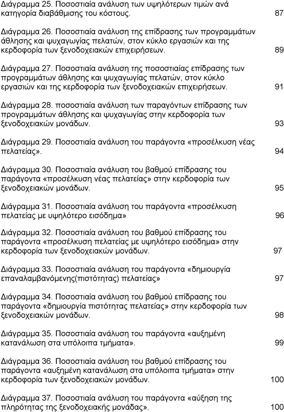 Ποσοστιαία ανάλυση της ποσοστιαίας επίδρασης των προγραμμάτων άθλησης και ψυχαγωγίας πελατών, στον κύκλο εργασιών και της κερδοφορία των ξενοδοχειακών επιχειρήσεων. 91 Διάγραμμα 28.