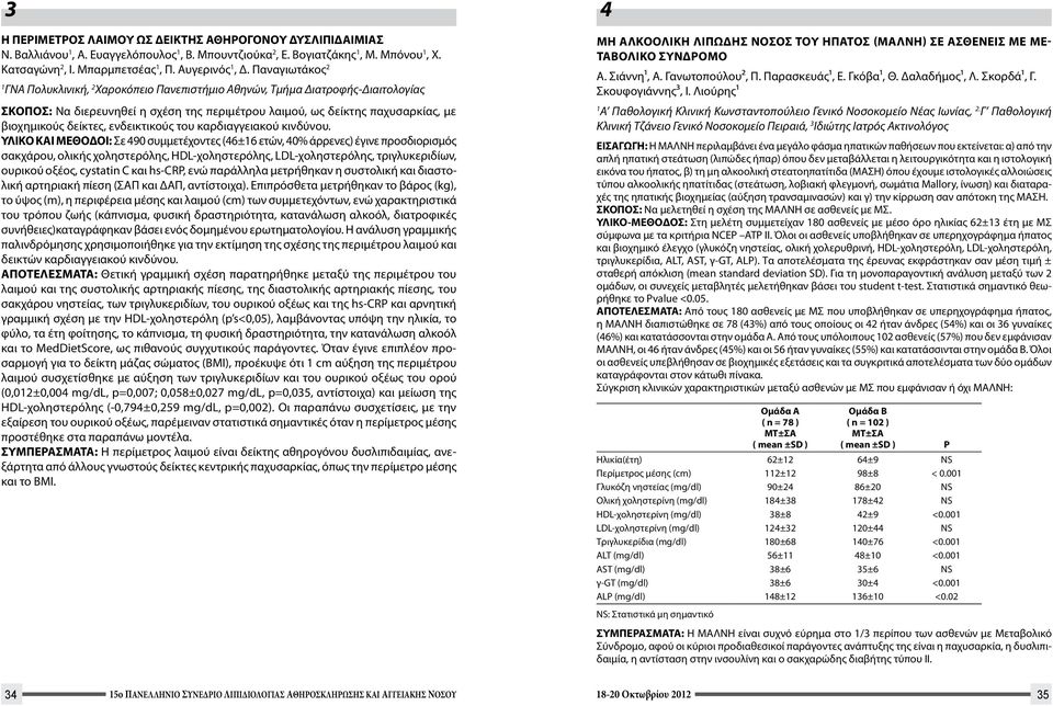 ενδεικτικούς του καρδιαγγειακού κινδύνου.