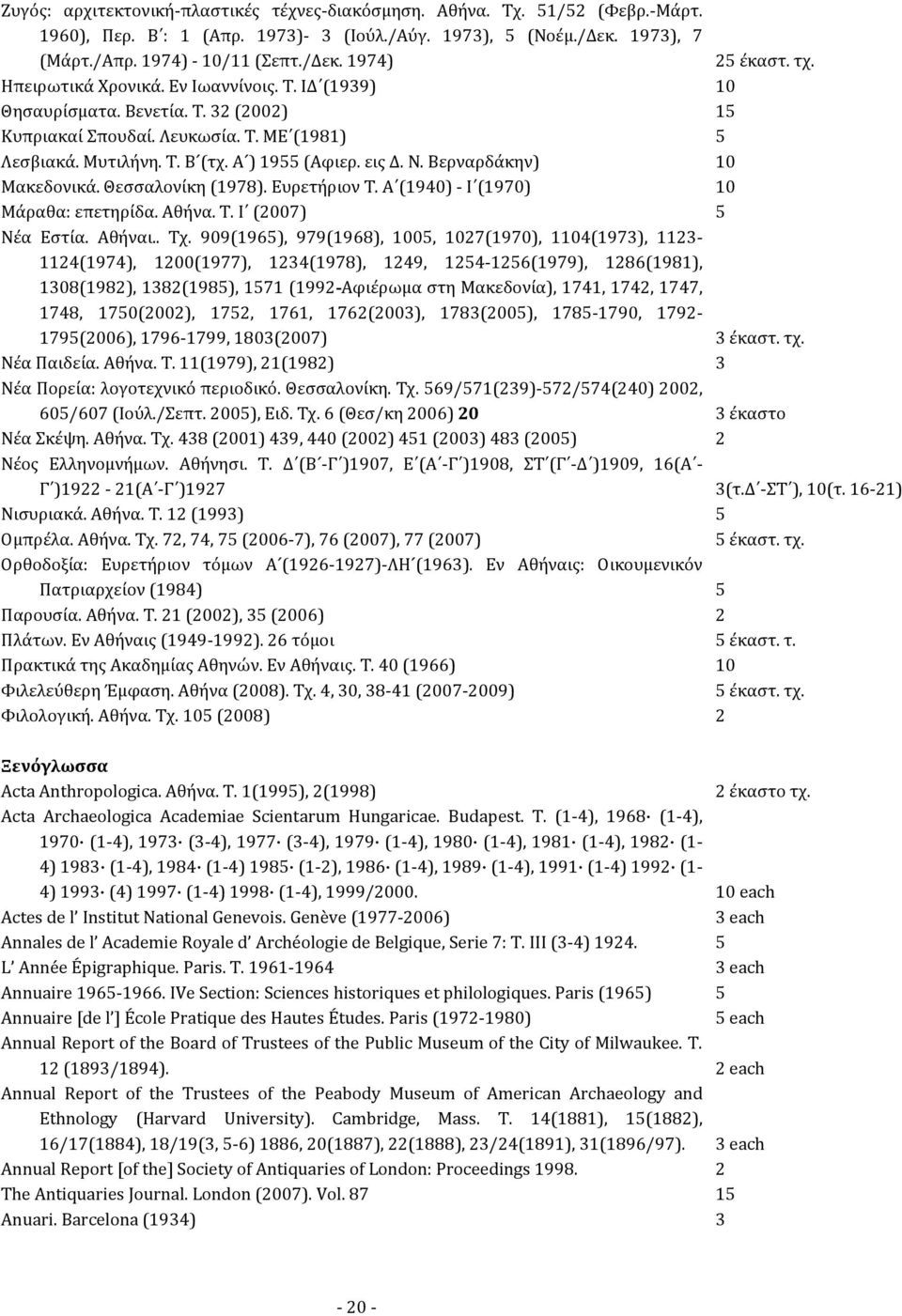 Θεσσαλονίκη (97). Ευρετήριον Τ. Α (9) - Ι (970) Μάραθα: επετηρίδα. Αθήνα. Τ. Ι (07) Nέα Eστία. Aθήναι.. Tχ.