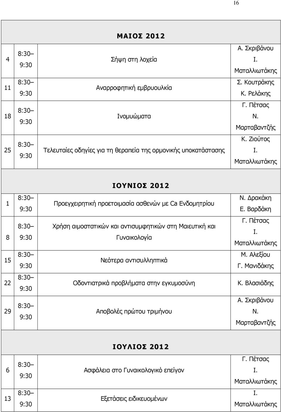 Ζιούτος ΙΟΥΝΙΟΣ 2012 1 Προεγχειρητική προετοιμασία ασθενών με Ca Ενδομητρίου Ν. Δρακάκη Ε.