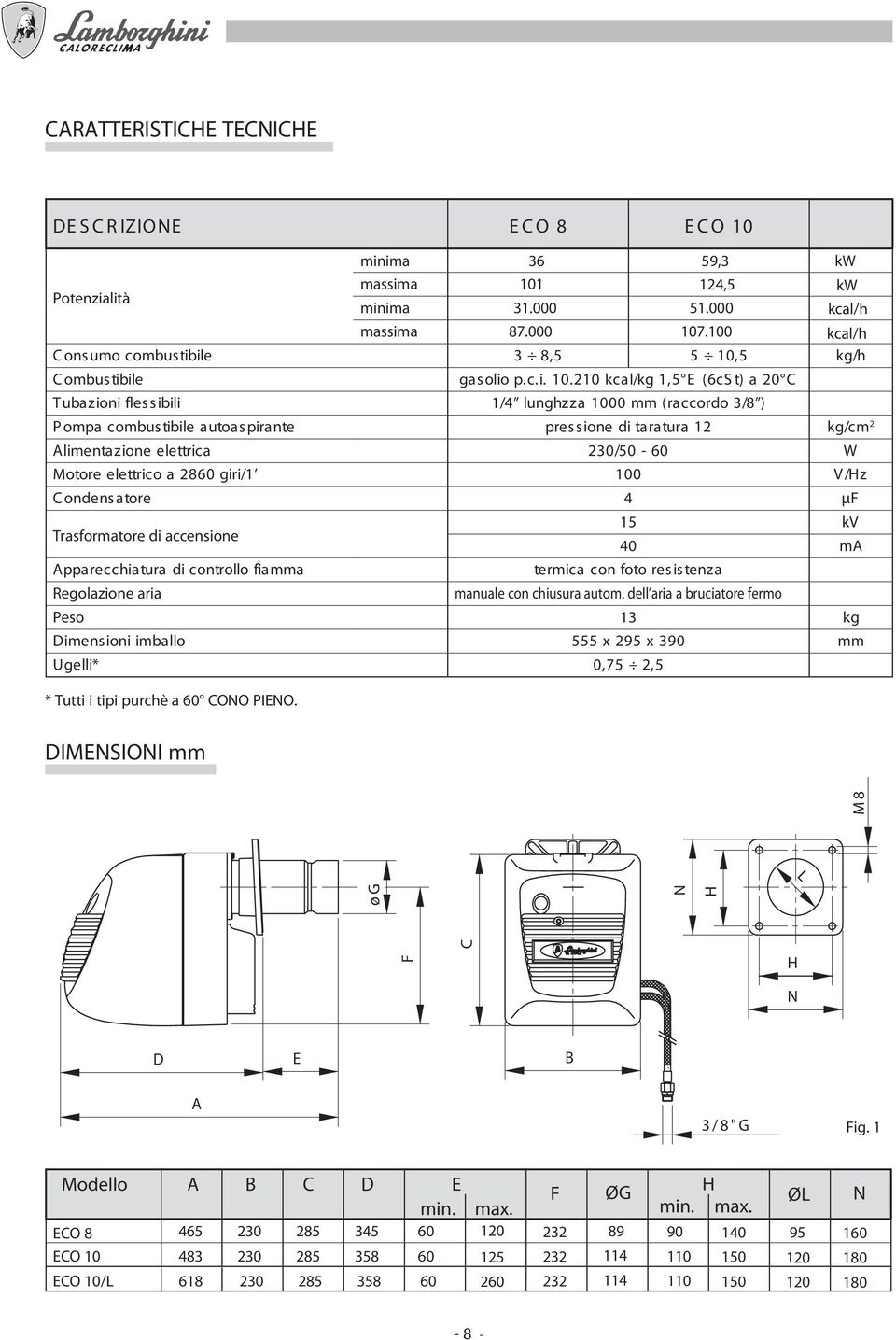 5 gasolio p.c.i. 10.