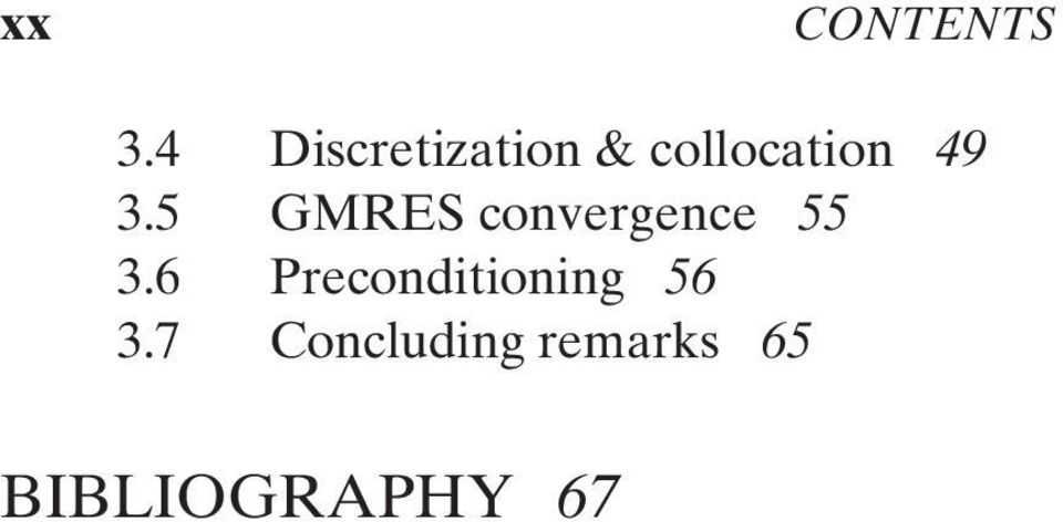 3.5 GMRES convergence 55 3.