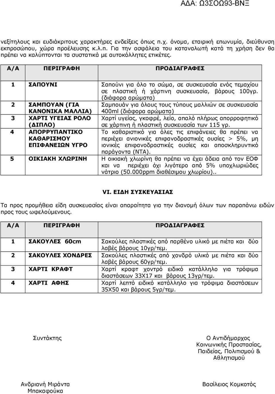 (διάφορα αρώματα) 2 ΣΑΜΠΟΥΑΝ (ΓΙΑ ΚΑΝΟΝΙΚΑ ΜΑΛΛΙΑ) Σαμπουάν για όλους τους τύπους μαλλιών σε συσκευασία 400ml (διάφορα αρώματα) 3 ΧΑΡΤΙ ΥΓΕΙΑΣ ΡΟΛΟ (ΔΙΠΛΟ) Χαρτί υγείας, γκοφρέ, λείο, απαλό πλήρως