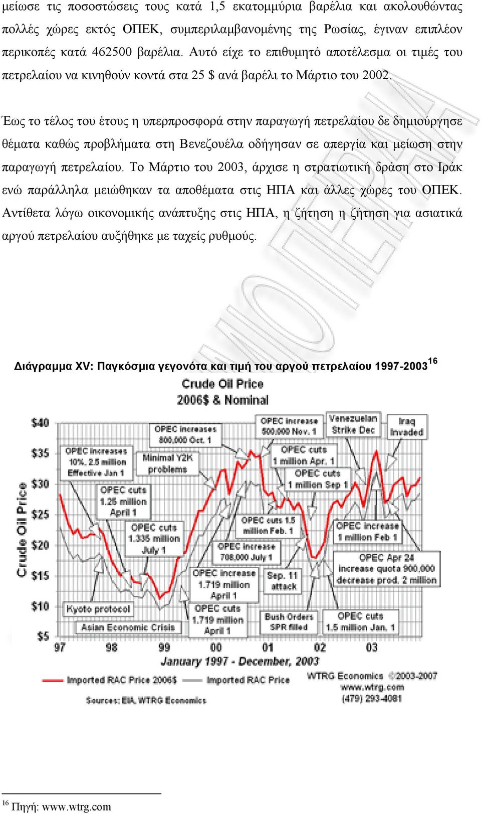 Έως το τέλος του έτους η υπερπροσφορά στην παραγωγή πετρελαίου δε δημιούργησε θέματα καθώς προβλήματα στη Βενεζουέλα οδήγησαν σε απεργία και μείωση στην παραγωγή πετρελαίου.