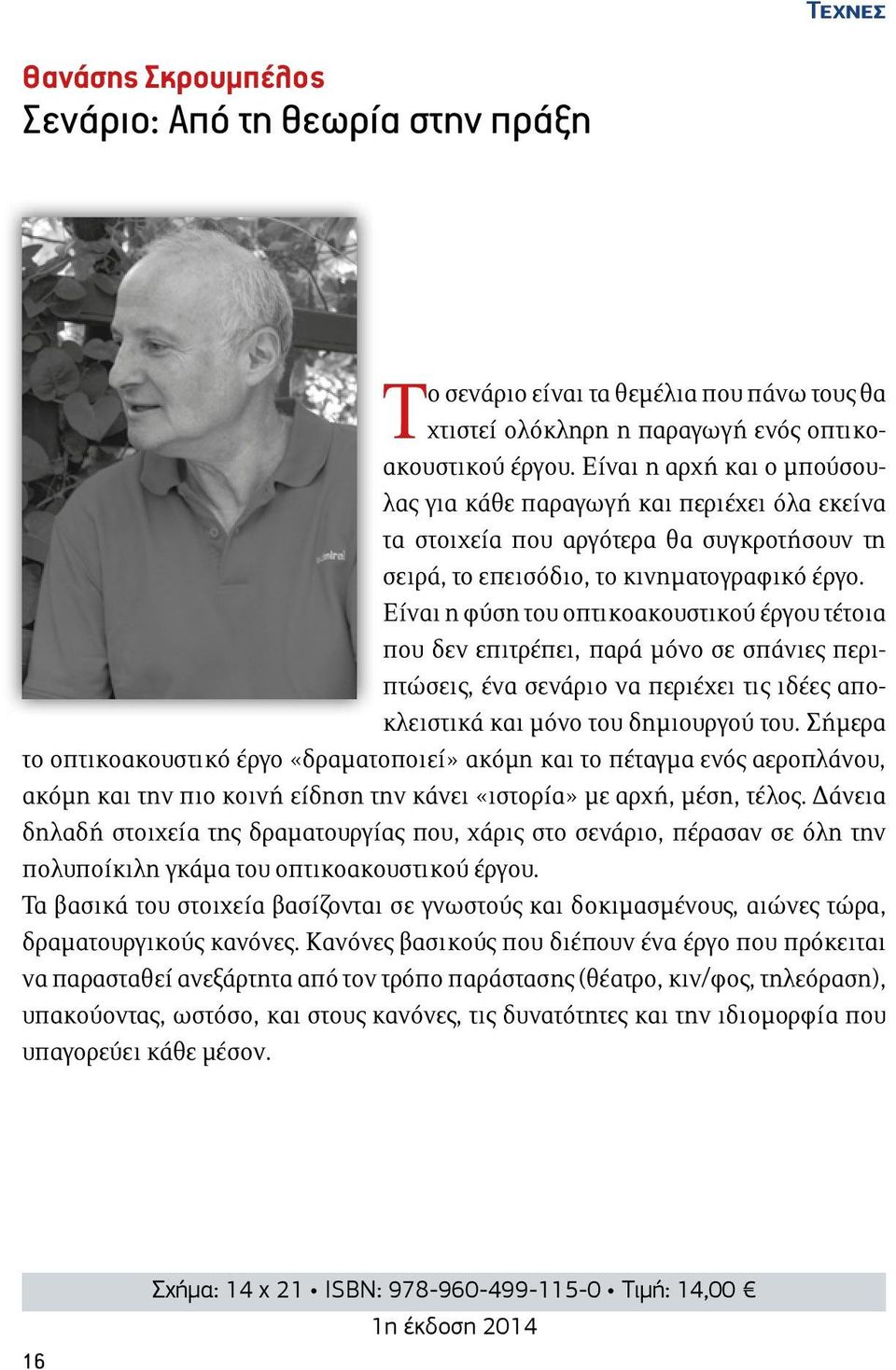 Είναι η φύση του οπτικοακουστικού έργου τέτοια που δεν επιτρέπει, παρά μόνο σε σπάνιες περιπτώσεις, ένα σενάριο να περιέχει τις ιδέες αποκλειστικά και μόνο του δημιουργού του.