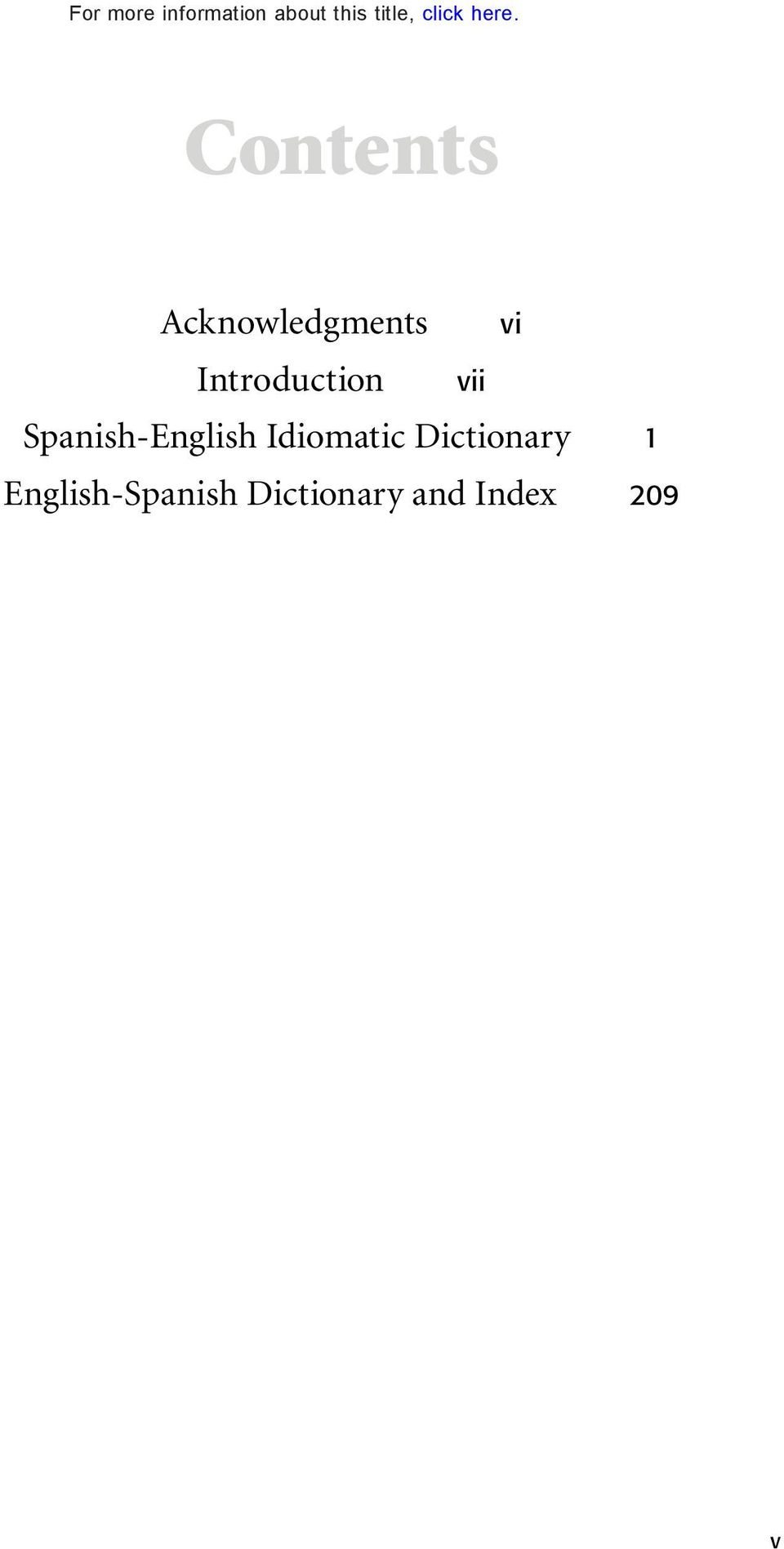 vi vii Spanish-English Idiomatic Dictionary