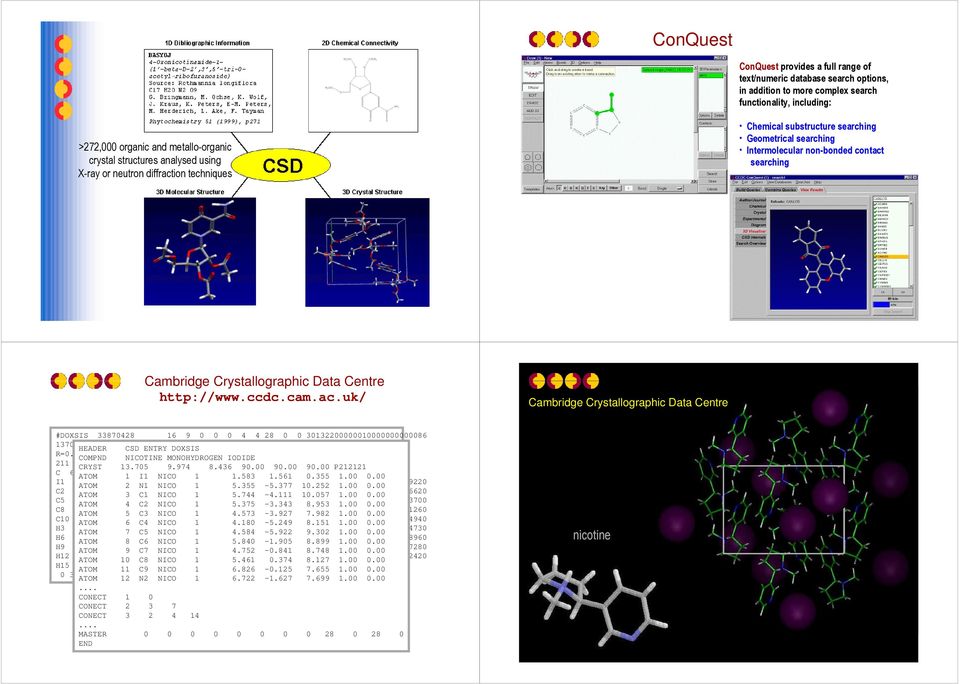 0180 COMPND NICOTINE MONOHYDROGEN IODIDE 11 011 CRYST 011 011 13.705 6101 9.974 6110 0011 8.436 011 6110 90.00 6011 90.00 6101 90.00 011 6 P111 C 68H ATOM 3I 140N 1 I1 68 NICO 1 1.583 1.561 0.355 1.