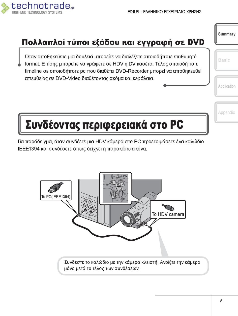 Τέλος οποιοδήποτε timeline σε οποιοδήποτε pc που διαθέτει DVD-Recorder μπορεί να αποθηκευθεί απευθείας σε DVD-Video διαθέτοντας ακόμα και κεφάλαια.