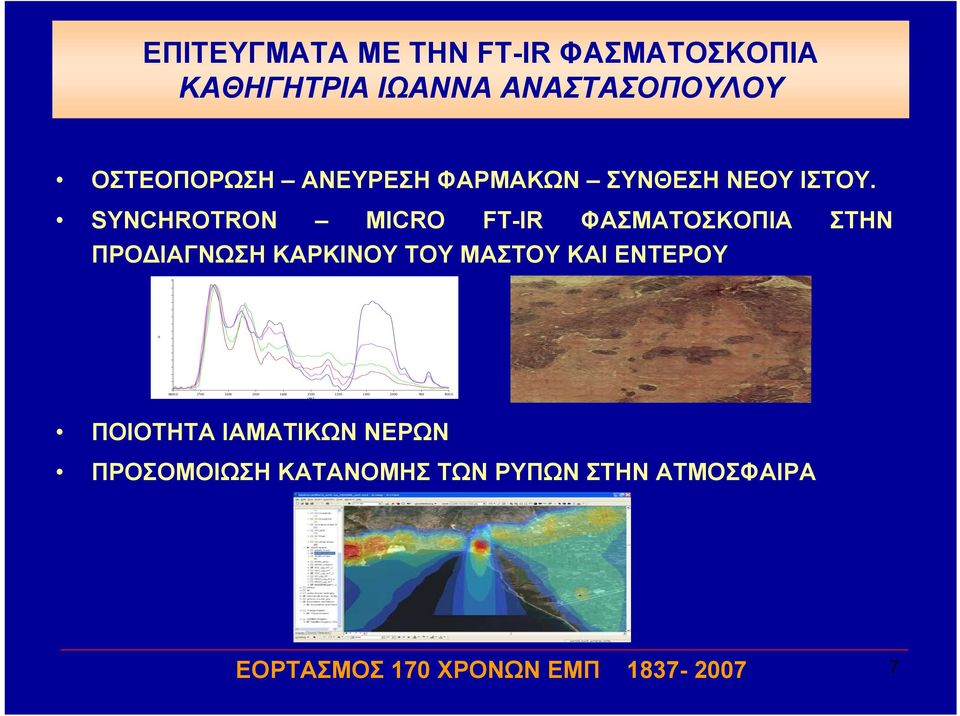 SYNCHROTRON MICRO FT-IR ΦΑΣΜΑΤΟΣΚΟΠΙΑ ΣΤΗΝ ΠΡΟΔΙΑΓΝΩΣΗ ΚΑΡΚΙΝΟΥ ΤΟΥ ΜΑΣΤΟΥ ΚΑΙ ΕΝΤΕΡΟΥ