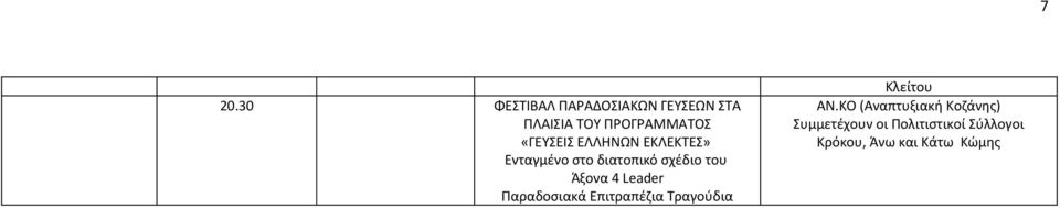 Leader Παραδοσιακά Επιτραπέζια Τραγούδια Κλείτου ΑΝ.