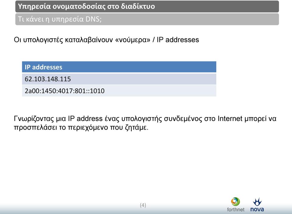 115 2a00:1450:4017:801::1010 Γλωξίδνληαο κηα IP address έλαο