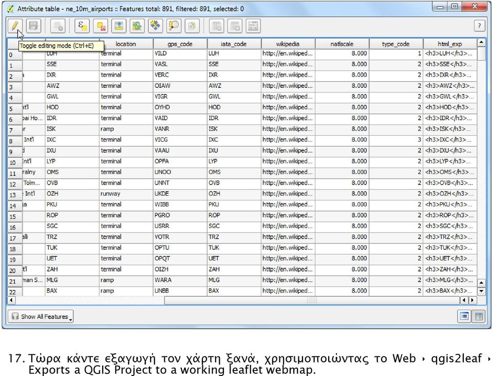 Web qgis2leaf Exports a QGIS