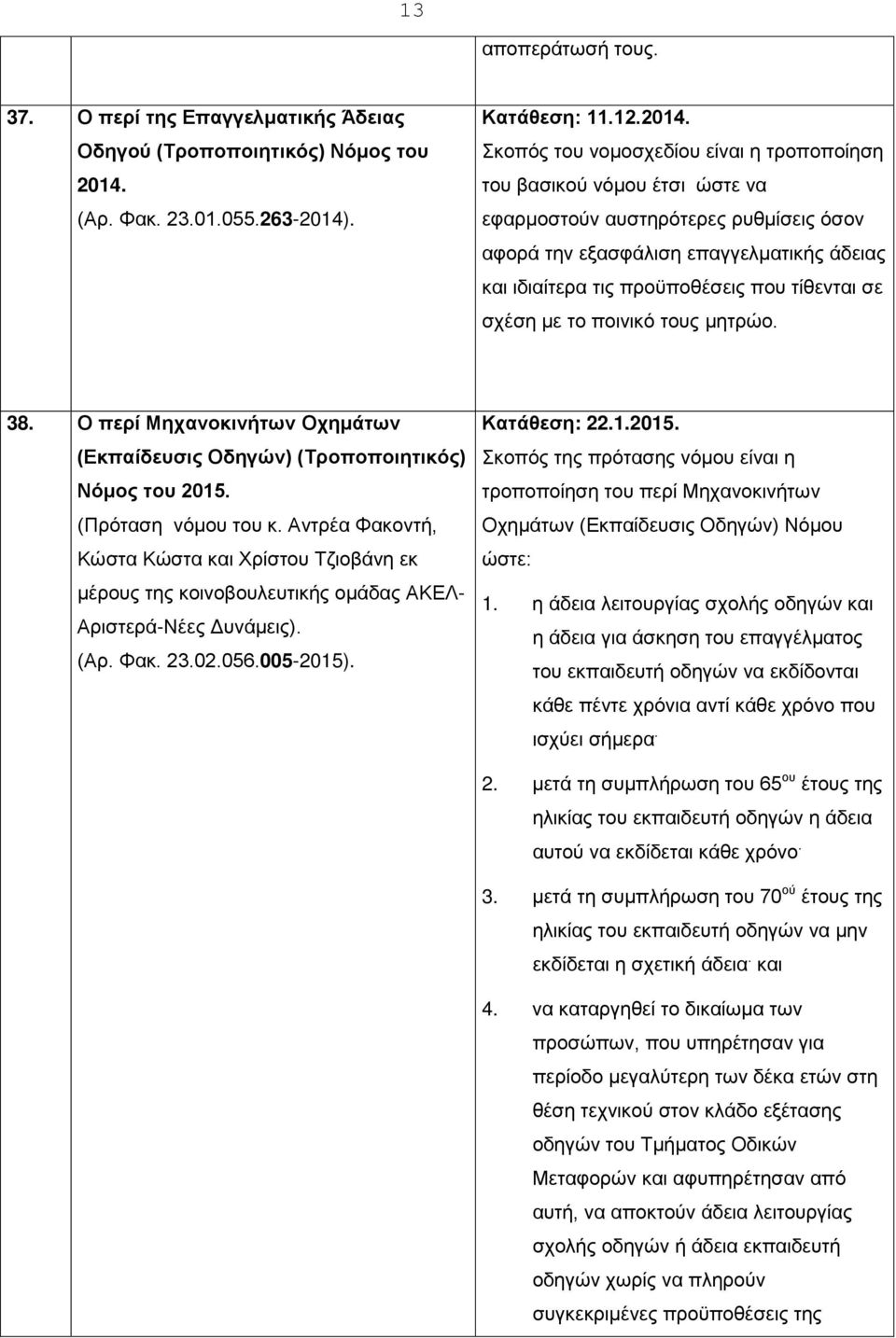 . Κατάθεση: 11.12.2014.
