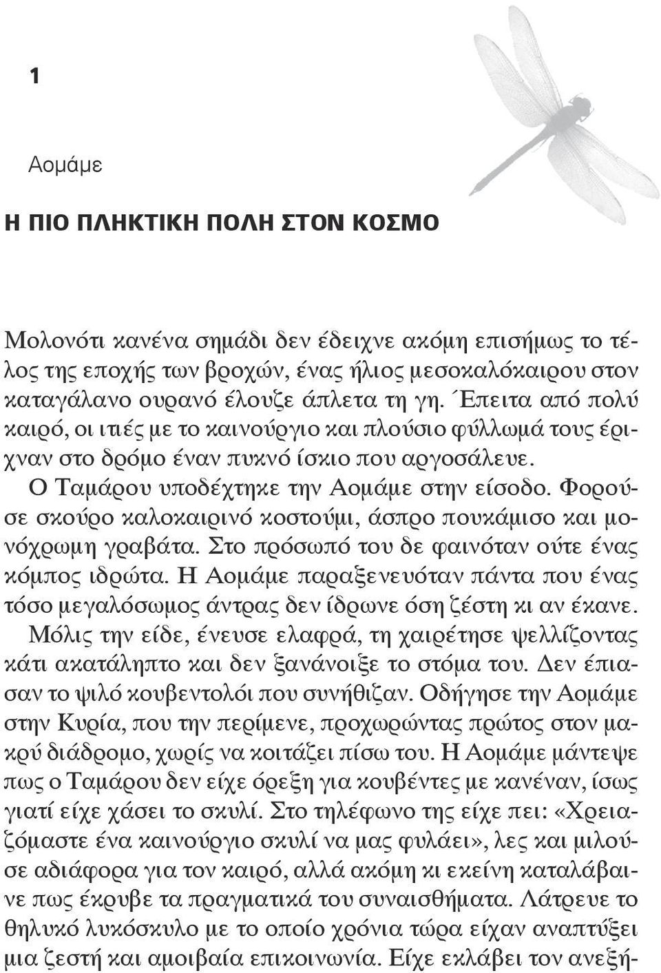 Φορούσε σκούρο καλοκαιρινό κοστούμι, άσπρο πουκάμισο και μονόχρωμη γραβάτα. Στο πρόσωπό του δε φαινόταν ούτε ένας κόμπος ιδρώτα.