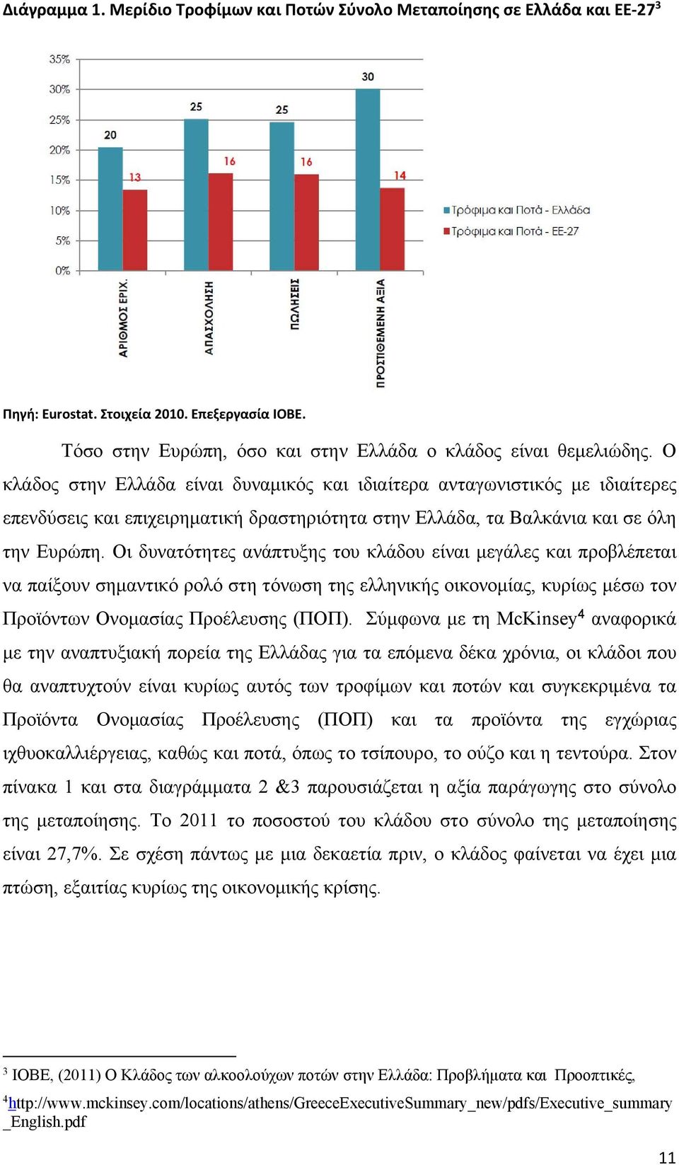 Οι δυνατότητες ανάπτυξης του κλάδου είναι μεγάλες και προβλέπεται να παίξουν σημαντικό ρολό στη τόνωση της ελληνικής οικονομίας, κυρίως μέσω τον Προϊόντων Ονομασίας Προέλευσης (ΠΟΠ).